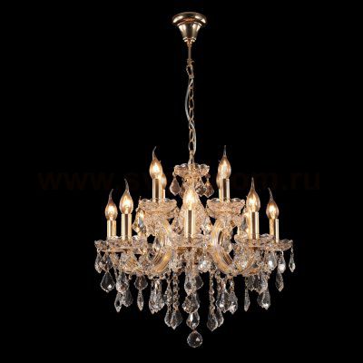 Люстра INES SP8+4 GOLD/TRANSPARENT (2042/312) Crystal lux