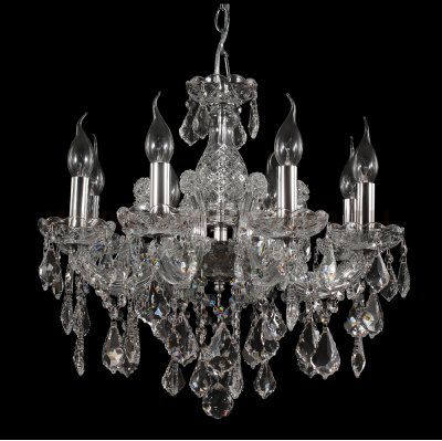 Люстра INES SP8 CHROME/TRANSPARENT (2040/308) Crystal lux
