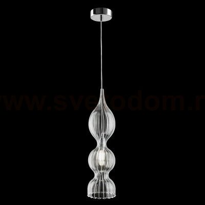 Светильник подвесной Crystal Lux IRIS SP1 B TRANSPARENT (2075/201)