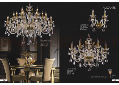 Люстра Crystal Lux ISABEL SP11 GOLD/TRANSPARENT (2080/311)