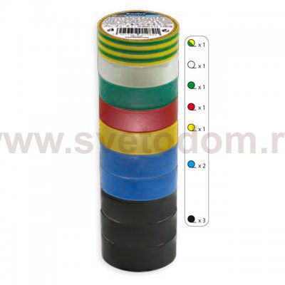 Изолента пвх Kanlux IT-1/20-MIX (1283)