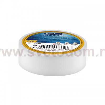 Изолента пвх Kanlux IT-1/20-W (1276)
