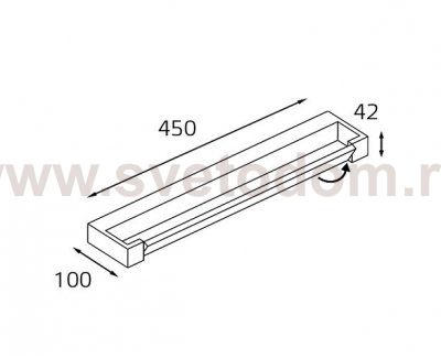 IT01-1068/45 black светильник настенный влагозащищенный