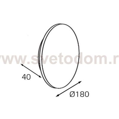 IT01-8663L white светильник настенный Italline