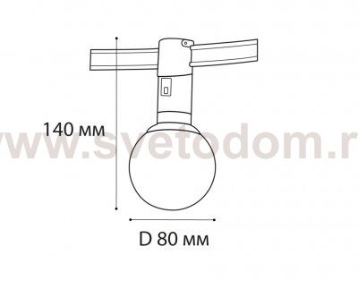 IT010-4021 black 3000K светильник трековый