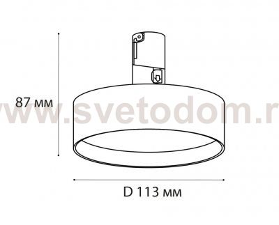 IT010-4022 black 3000K светильник трековый