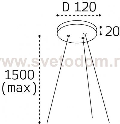 IT011-5025 подвесная основа для светильника (IT011-5025 white)