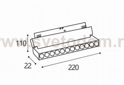 IT012-5023 black 3000K светильник трековый