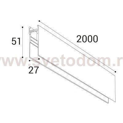 IT012-5031 black накладной магнитный шинопровод