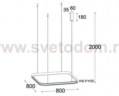 IT013-6024 white 3000K светильник подвесной