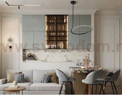 IT013-6025 black 3000K светильник подвесной