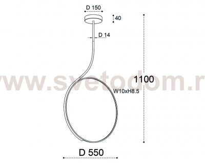IT013-6025 white 3000K светильник подвесной