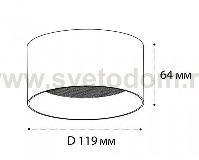 IT02-004 black 3000K светильник потолочный влагозащищенный