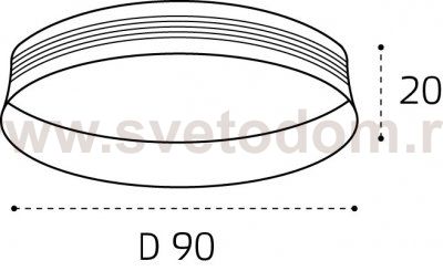 IT02-013 ring white кольцо для светильника