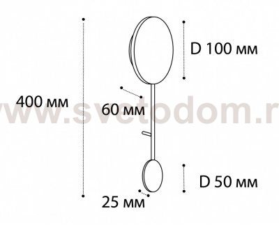 IT03-1434 black светильник настенный