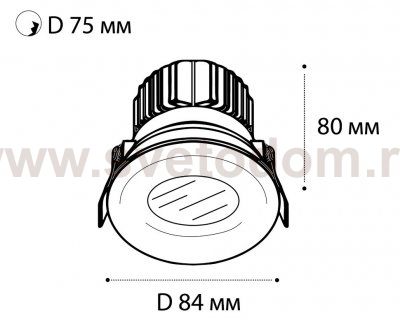 IT06-6016 white 3000K светильник встраиваемый Italline