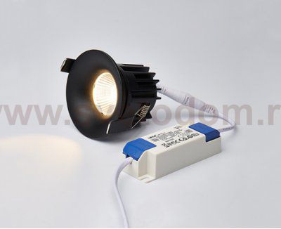 IT06-6023 black 4000K светильник встраиваемый влагозащищенный