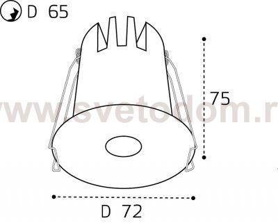 IT06-6024 black 3000K светильник встраиваемый