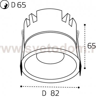 IT06-6025 white 4000K светильник встраиваемый