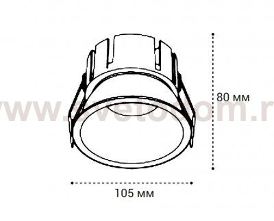 IT06-6032 white 4000K светильник встраиваемый влагозащищенный