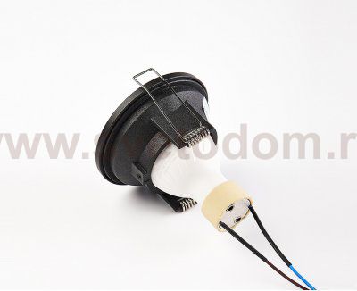 IT07-7010 black светильник встраиваемый влагозащищенный