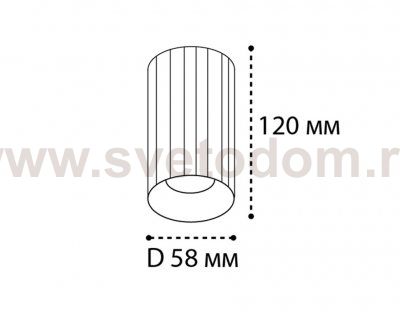 IT08-8012 black светильник потолочный