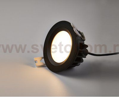 IT08-8018 black 4000K светильник встраиваемый влагозащищенный