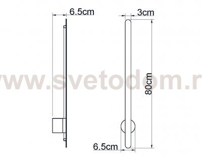 IT08-8020 black светильник настенный