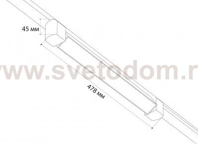 IT08-8030 black 3000K светильник трековый