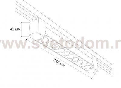 IT08-8031 black 3000K светильник трековый
