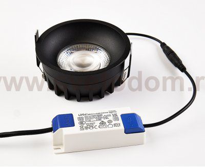 IT08-8032 black 4000K светильник встраиваемый влагозащищенный