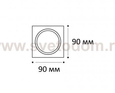 IT08-8037 рамка для встраиваемого светильника (IT08-8037 white)