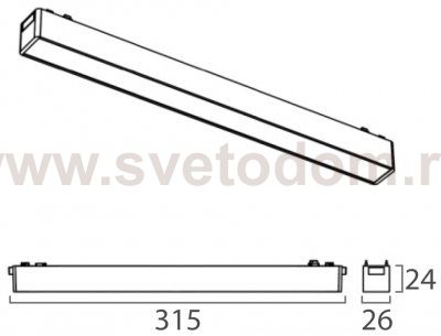 IT09-9012 black 3000K светильник трековый