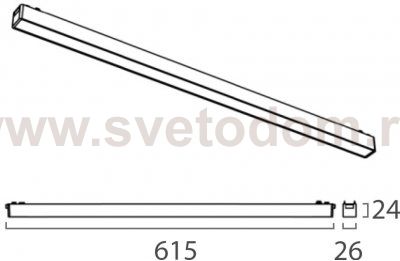 IT09-9013 black 3000K светильник трековый
