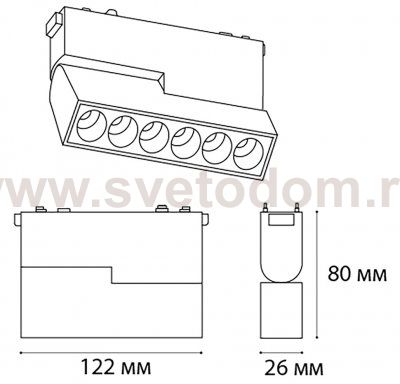 IT09-9014 black 3000K светильник трековый