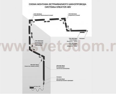 IT09-9022 black блок питания 100W