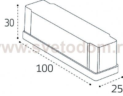 IT09-9024 black монтажная коробка