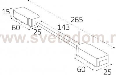 IT09-9027 black коннектор гибкий угловой