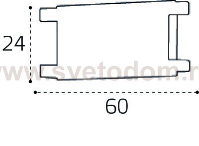 IT09-9028 black соединитель линейный