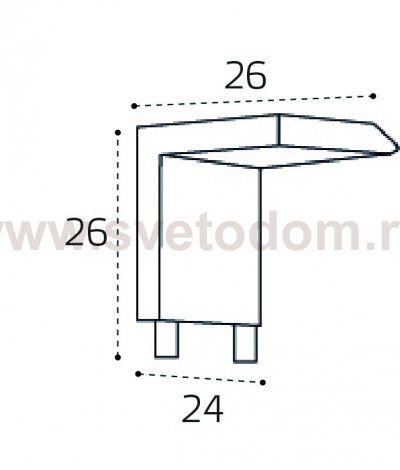 IT09-9032 black соединитель вертикальный угловой