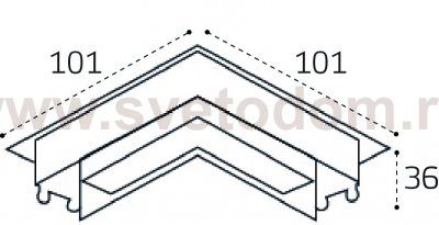 IT09-9034 black соединитель угловой