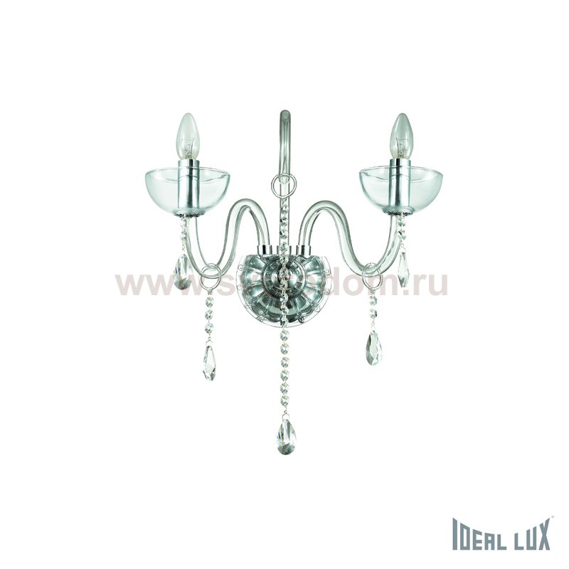 Светильник бра Ideal lux CANALETTO AP2 TRASPARENTE (27616)