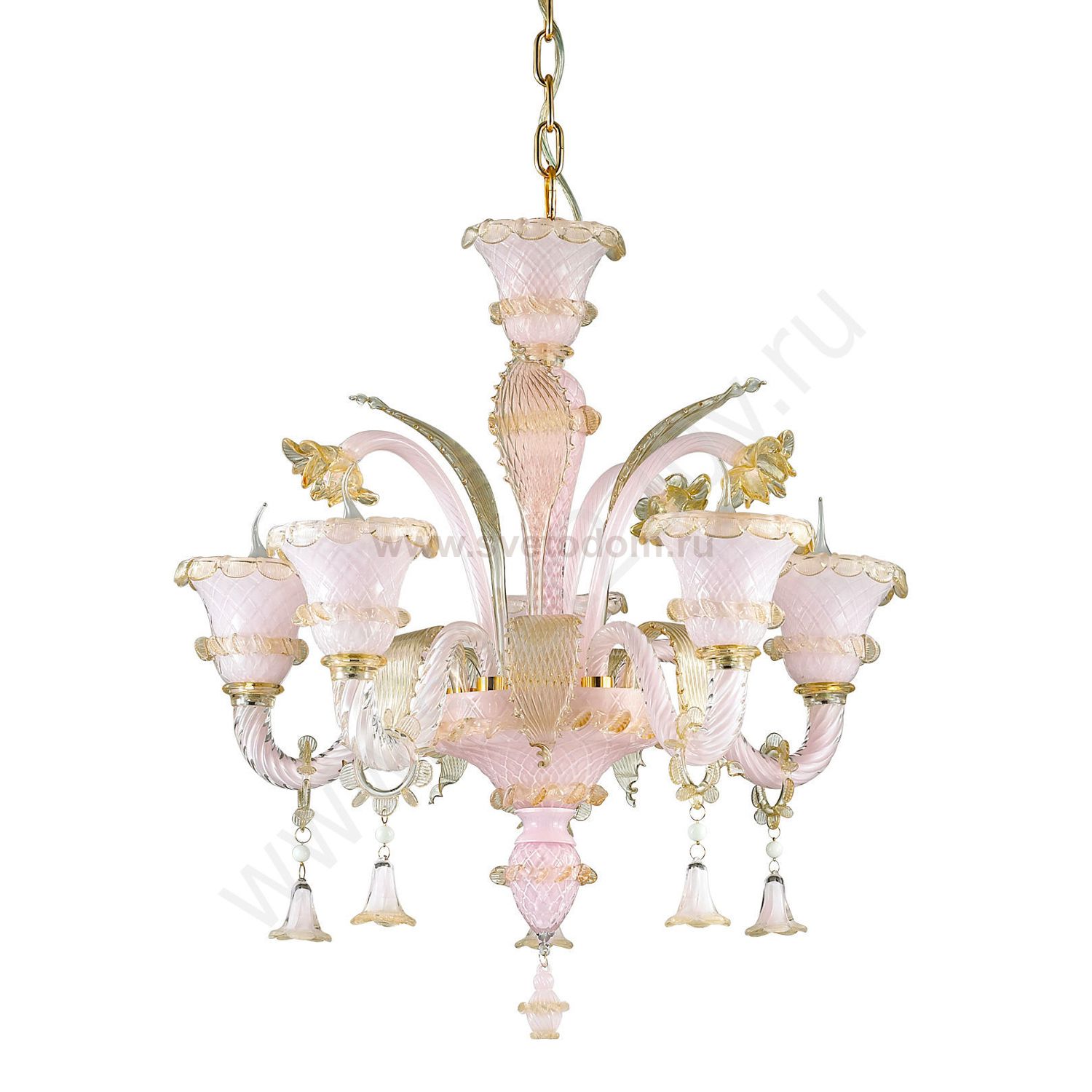 Ideal Lux ANTONIETTA SP5 ROSA Светильник подвесной