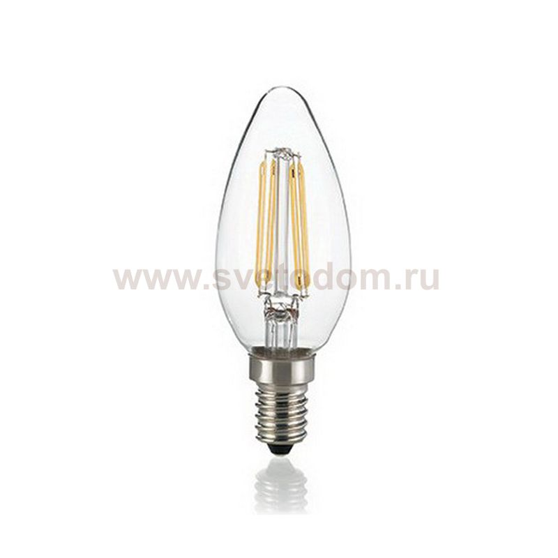 Лампочка Ideal lux LED CLASSIC E14 4W OLIVA TRASPARENTE 3000K