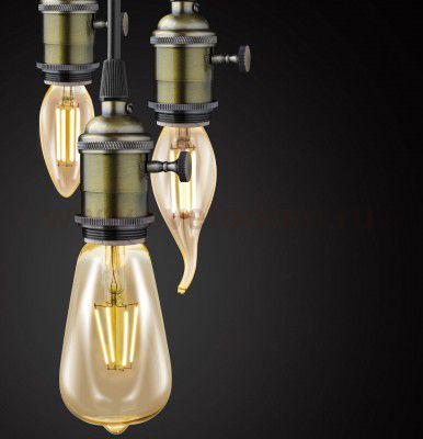 Лампа светодиодная филаментная ST64 (янтарь) Eglo 11521