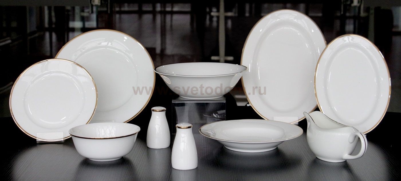 Посуда из костяного фарфора Jardine 26 Pcs Dinner Set MAK interior JDBC425 Белый