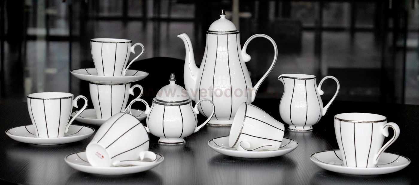 Чайный сервиз Flavour 17 Pcs Tea Set MAK interior JDBC431-2. Белый