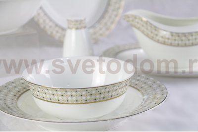Посуда из костяного фарфора Diela 26 Pcs Dinner Set MAK interior JDBCD001 Белый