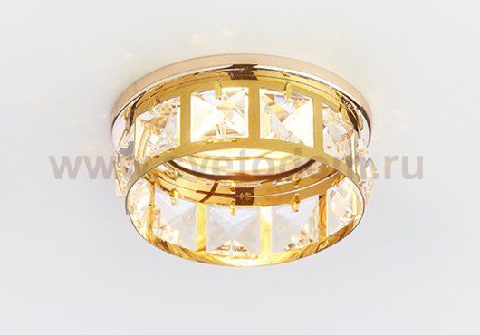 Светильник точечный Ambrella K101 CL/G золото/прозрачный хрусталь CRYSTAL SPOT