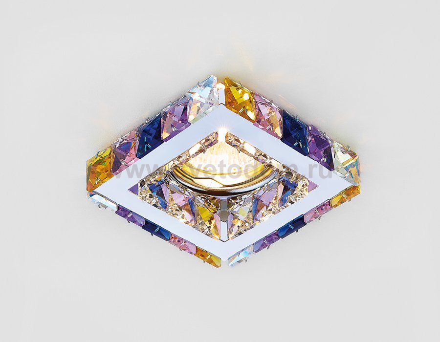 Светильник точечный Ambrella K110 RA/CH хром/радужный хрусталь MR16 ORGANIC SPOT